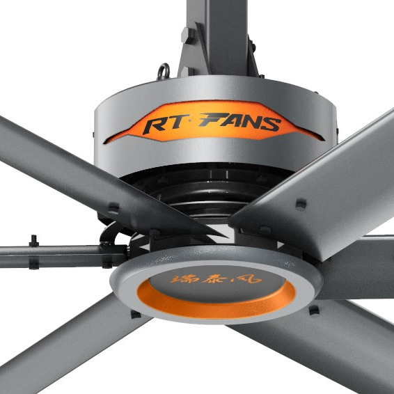RTFANS PMSM HVLS вентилятор с прямым приводом, наружные промышленные потолочные вентиляторы