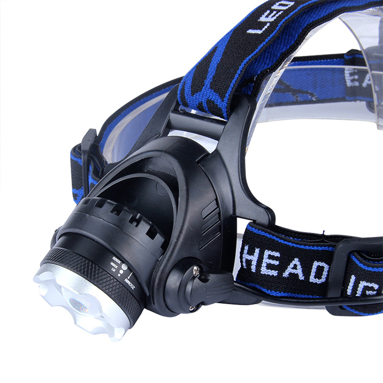 Outdoor USB 3 Mode Waterproof Rechargeable Dimming Torch Led T6 Head Lights 18650 Lithium Headlamps For Fishing