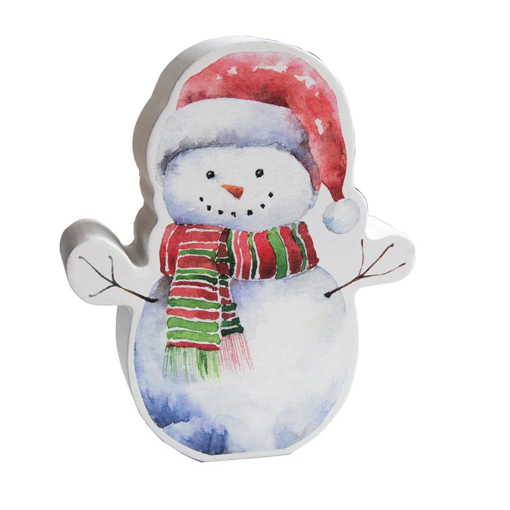 Wooden snowman Christmas Decorations Christmas holiday decoration desktop ornaments