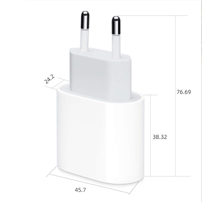 Зарядное устройство для телефона с USB-портом, 18/20 Вт