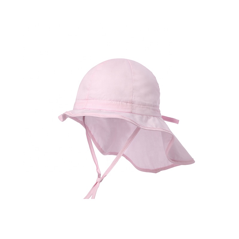 Best Price Kid Sun Hat Bucket Sunhats With neck flap Sun Protection Kids Sun Boonie Hat Toddlers