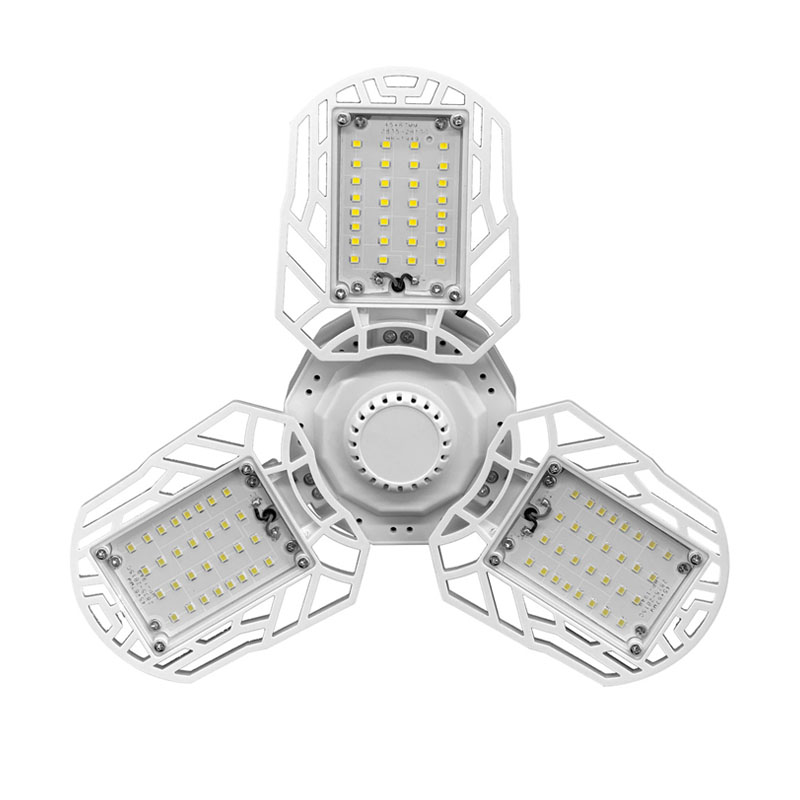 Wide pressure 120 led smart sensor fan blade bulb lamp constant bulb LED folding garage light