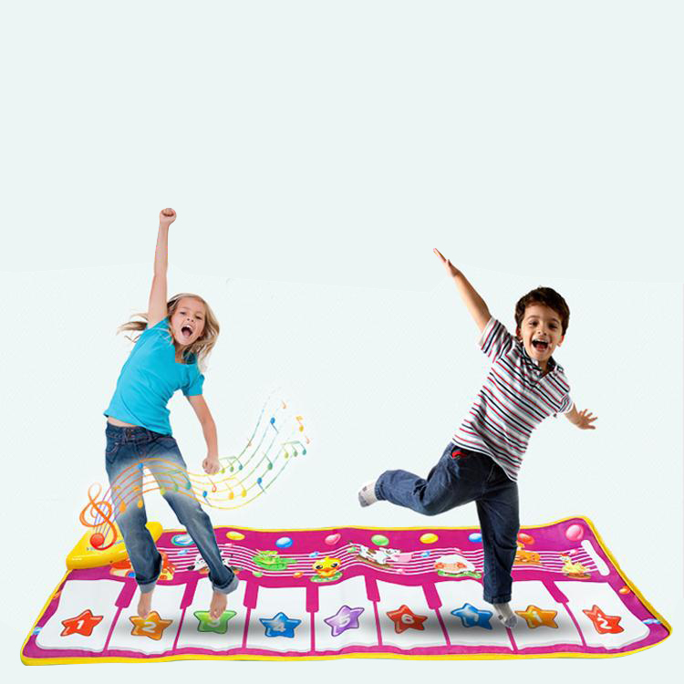 Amazon Hot Sale Multifunctional 9 Keys Piano Mat Kids Dance Keyboard Blanket Animal Effect Baby Game Carpet Waterproof Music Mat