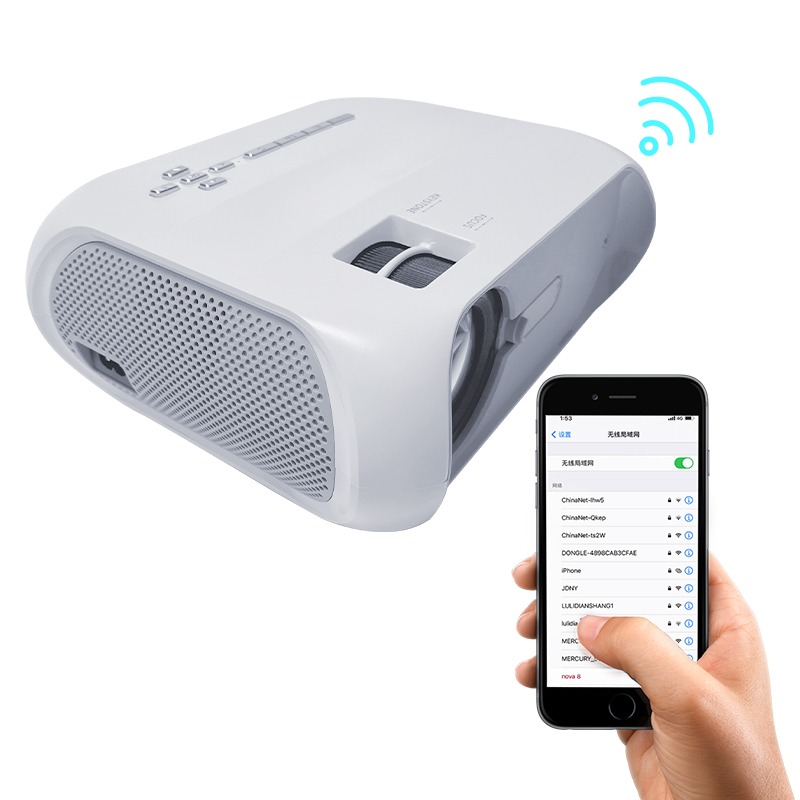 4000 люмен 1080P Wifi Full HD LCD светодиодный зеркальный портативный мини-смартфон домашний кинотеатр кинопроектор видеопроектор проектор