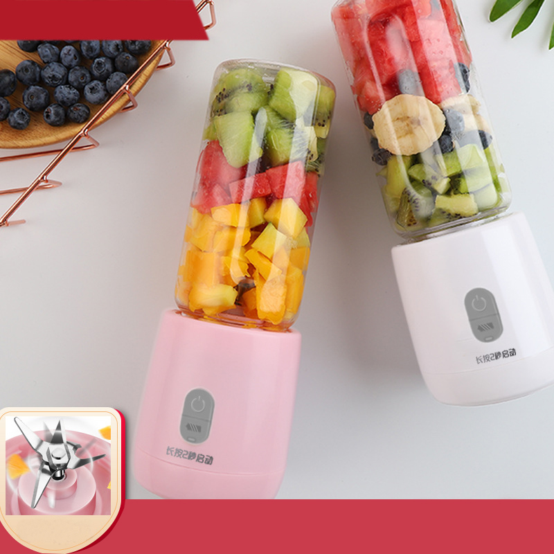 300ML powerful travel USB rechargeable blender 6 blade portable blender mini juicer blender