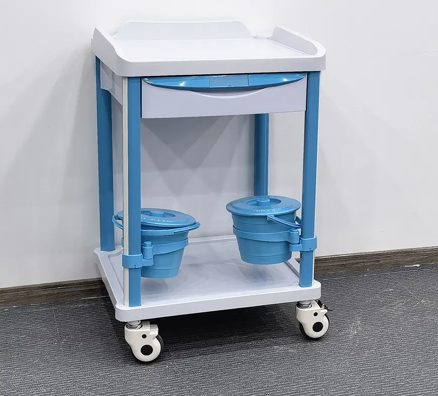BR-CT004A Guangzhou ABS Hospital Clinical Trolley Medical Trolley Nursing Cart Prices