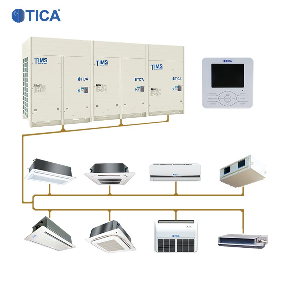 Инвертор постоянного тока VRF от бренда TICA, технология EVI, Кондиционер