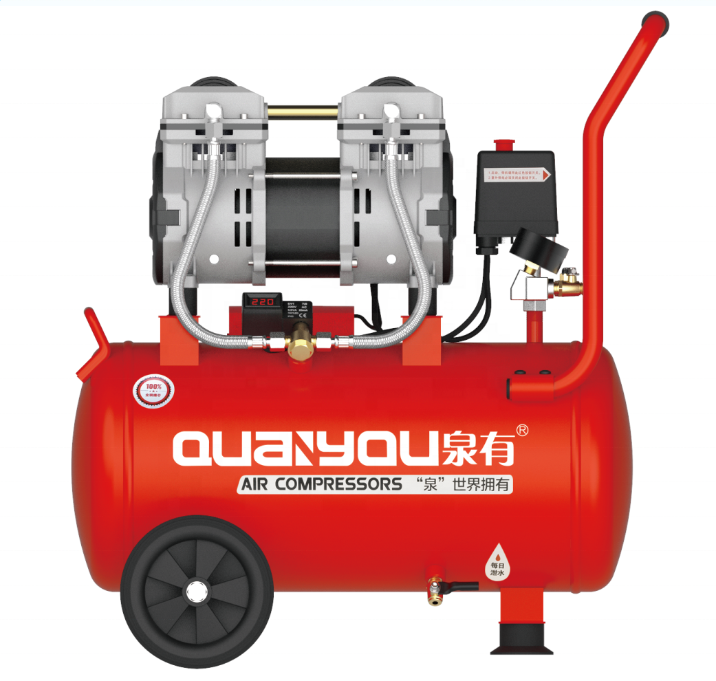 Адррес quanyou QY-35LM 30 литров воздушный компрессор высокого давления Электрический воздушный компрессор тихий и без масла воздушный компрессор машина