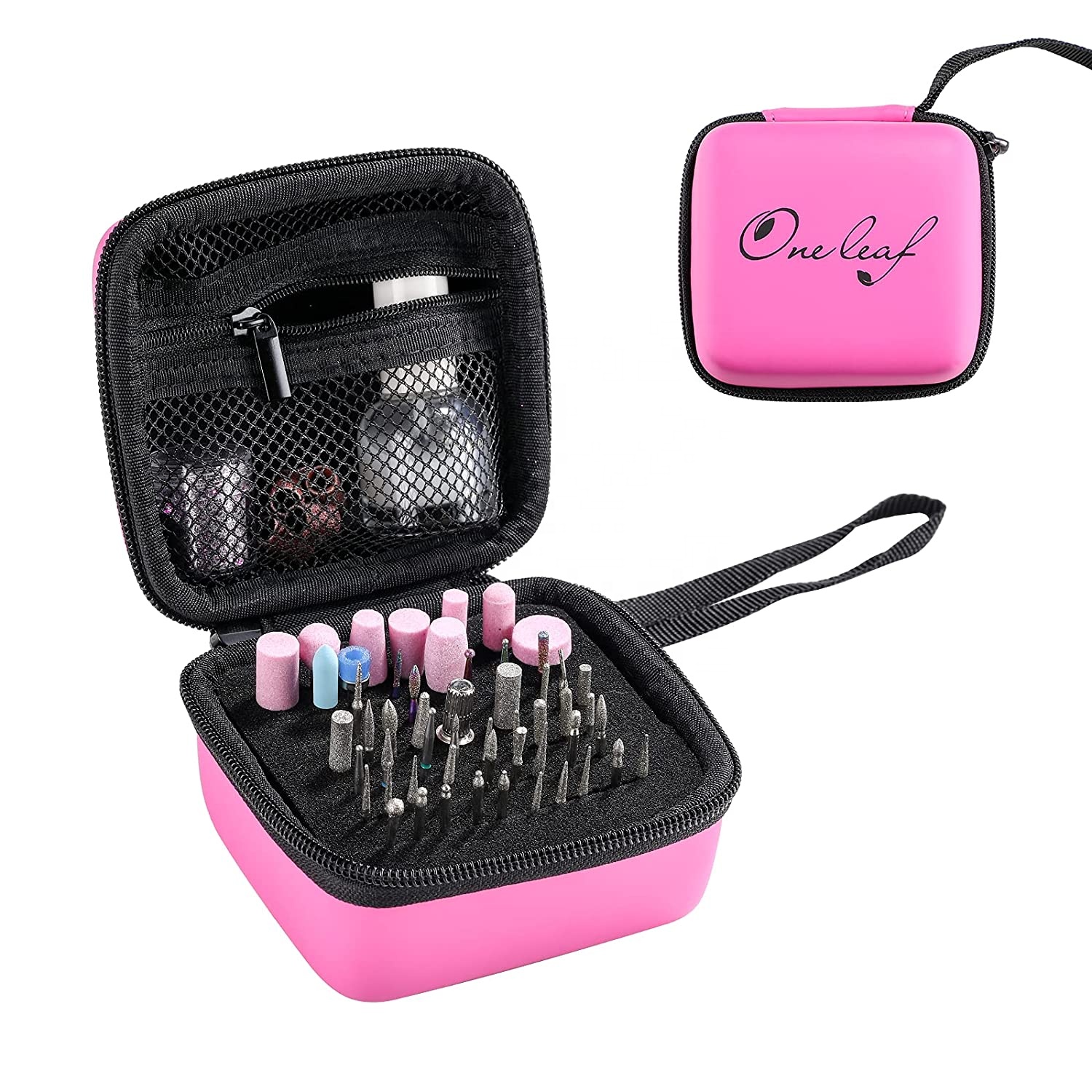 Wholesale Nail Drill Bits Holder Waterproof Nail Tool Storage Case Portable Nail Drill Bit Storage Box Empty Display Stand