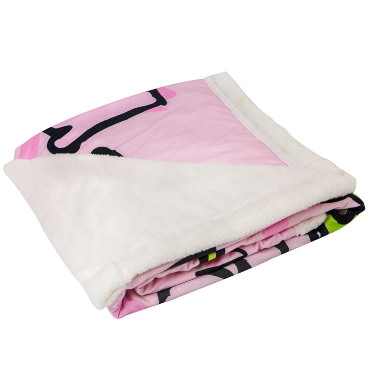 Customizable Cartoon Pictures Individuality Polyester Bulk Throw Childrens Blanket For Home Bedroom