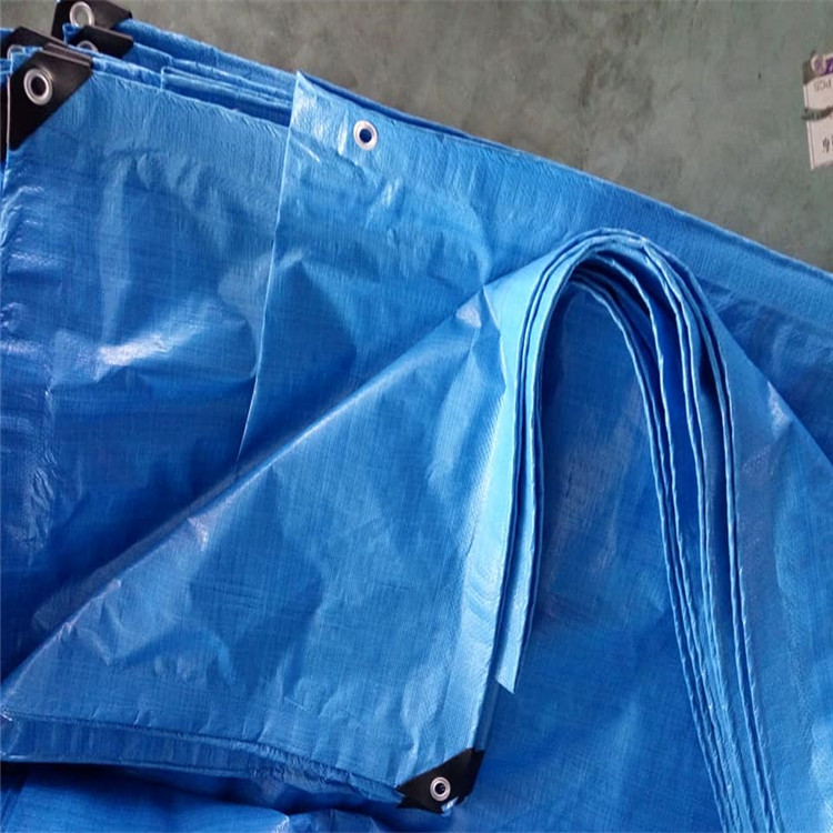 180g Waterproof Blue white Poly Tarpaulin / PE Tarps Car Plastic Sheet