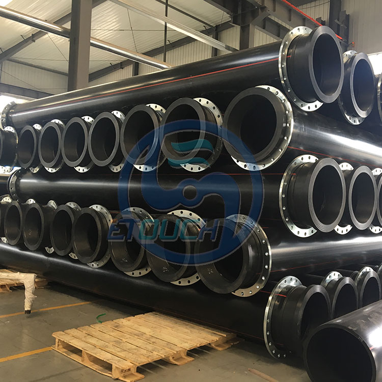 DN450 DN500 PN10 плавающая дноуборочная машина HDPE дноуглубительная труба с гибким шлангом
