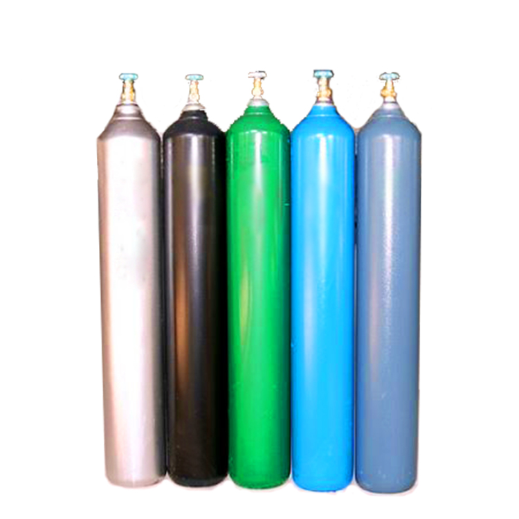 High pressure 2L/5L/8L/10L/13.4L/20L/30L/50L medical oxygen cylinder price oxygen/co2/argon gas cylinders