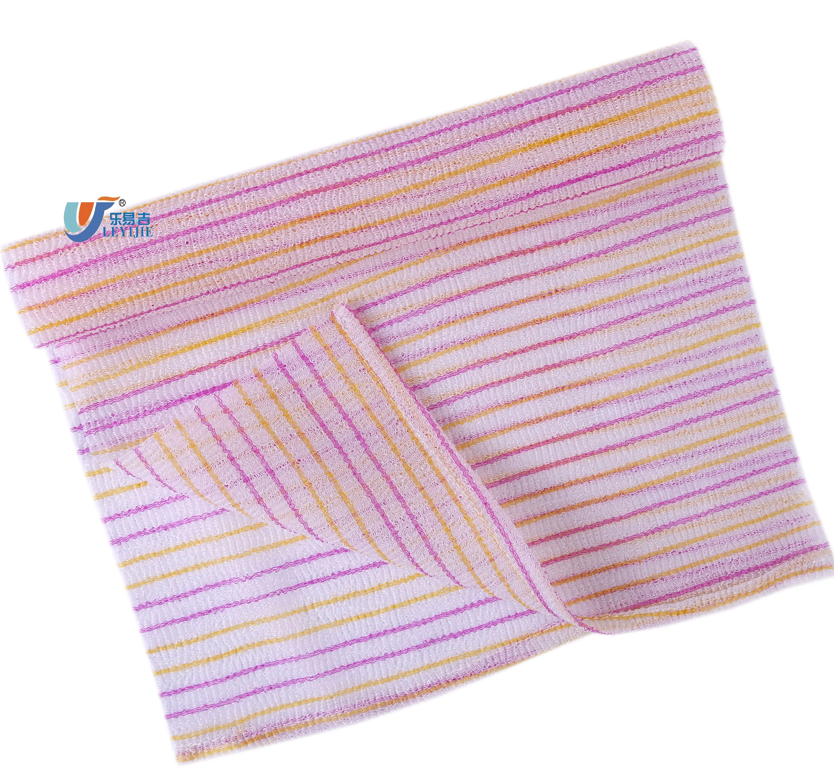 Yard Dyed Stripe 100% Nylon Bath Towel Spa Shower Hotel Disposable Sauna Bath Towels