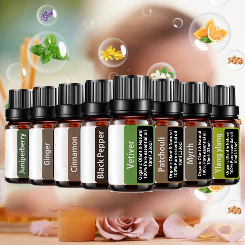 100% pure essential oil therapeutic grade private label lavender pillow spray mist fragrance oil set 6pcs