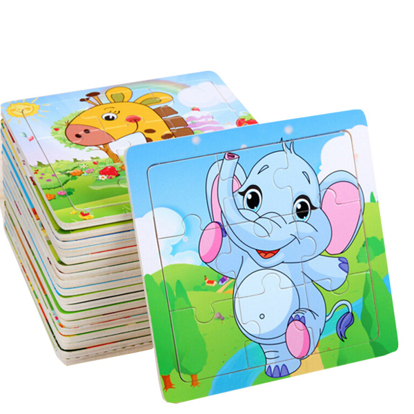 9PCS Jigsaw Puzzle Paper Animal Jigsaw for Kids