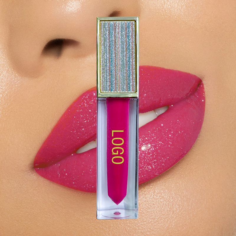 Lipgloss Vendors Private Label Luxury Square Tube Shiny Glossy Moisture Nude Clear Lip Gloss