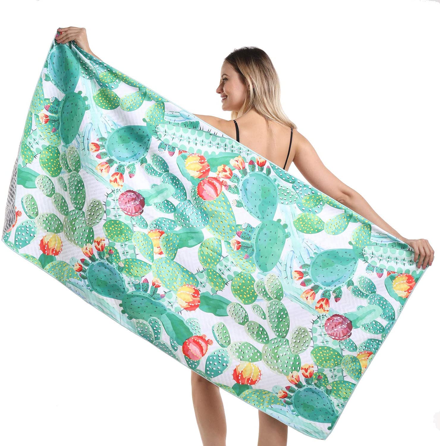 Wholesale Luxury Quick Dry Light Weight Compact Towels Beach Microfiber Sand Free Custom Beach Towels With Custom Logo Print