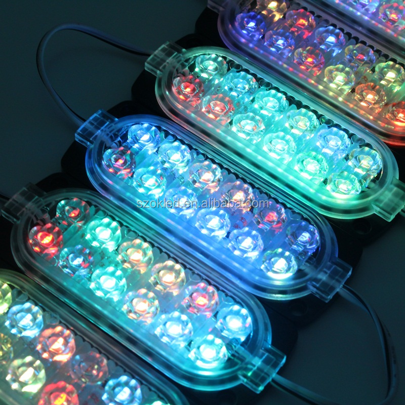 Samsung smd 2835 инъекции водонепроницаемый автомобиля световая вспышка знак 1,5 w 24v 12v пикселей ip65 signage открытый мигающий rgb светодиодный модуль в Корейском стиле