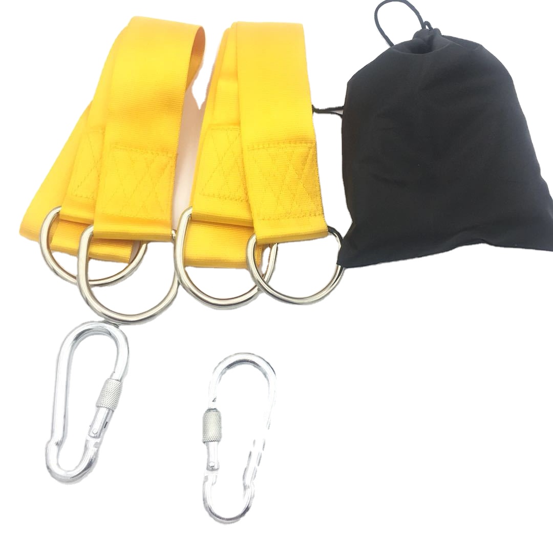 Swing special rope outdoor professional hammock matching strap nylon with steel ring hammock special connection strap