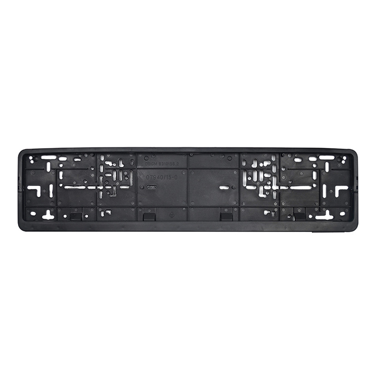 Hot selling black plastic license plate frame for European standard