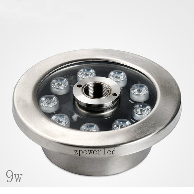 Качество нержавеющей стали 304 dmx rgb 9 Вт 120 Вольт Светодиодные фонтан огни