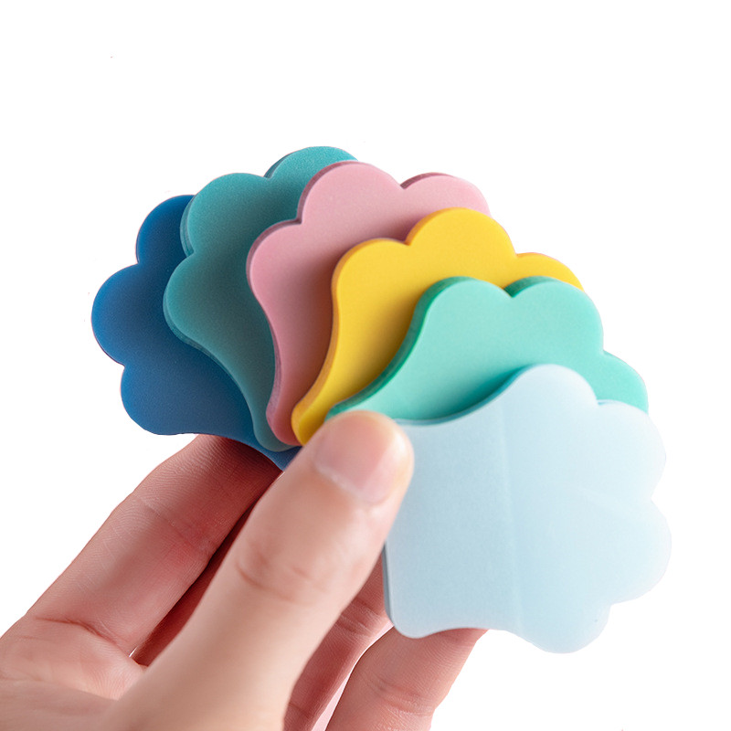 Paw Shaped PET Sticky Cloud Shaped Post Sticky 50 Sheets Mount Fuji Shape PET Memo