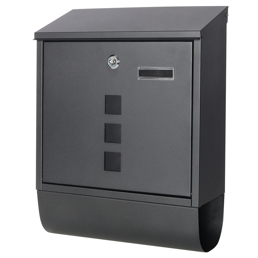 300*100*350 MM factory Whole sell Waterproof Apartment Wall Mount galvanized steel news paper Post box Mailbox