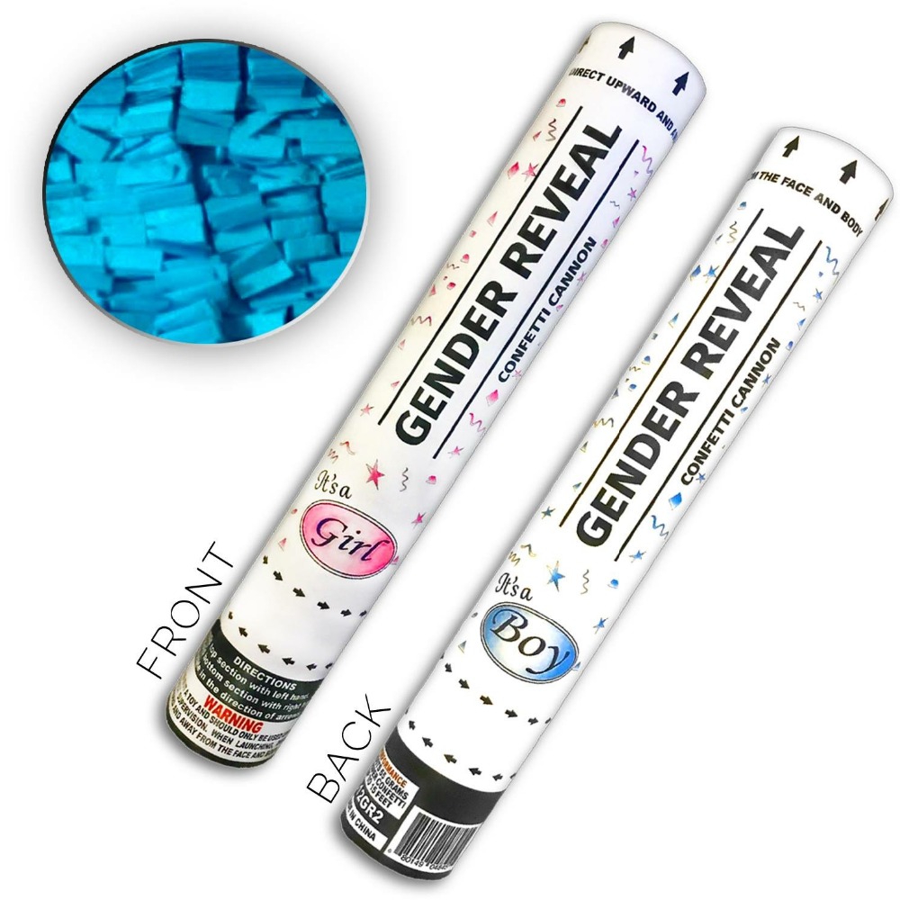Baby Gender Reveal Party Confetti Cannons, Poppers, Reveal Party