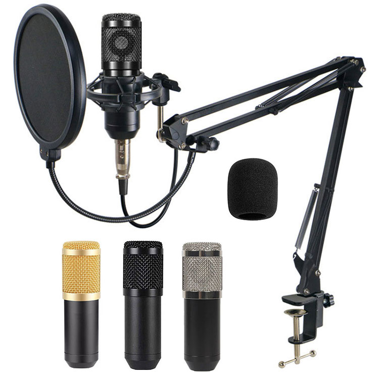 BM-800 черный цвет BM 800 Подкаст микрофон BM8000 микрофона караоке комплект Usb BM800 запись Студийный конденсаторный микрофон