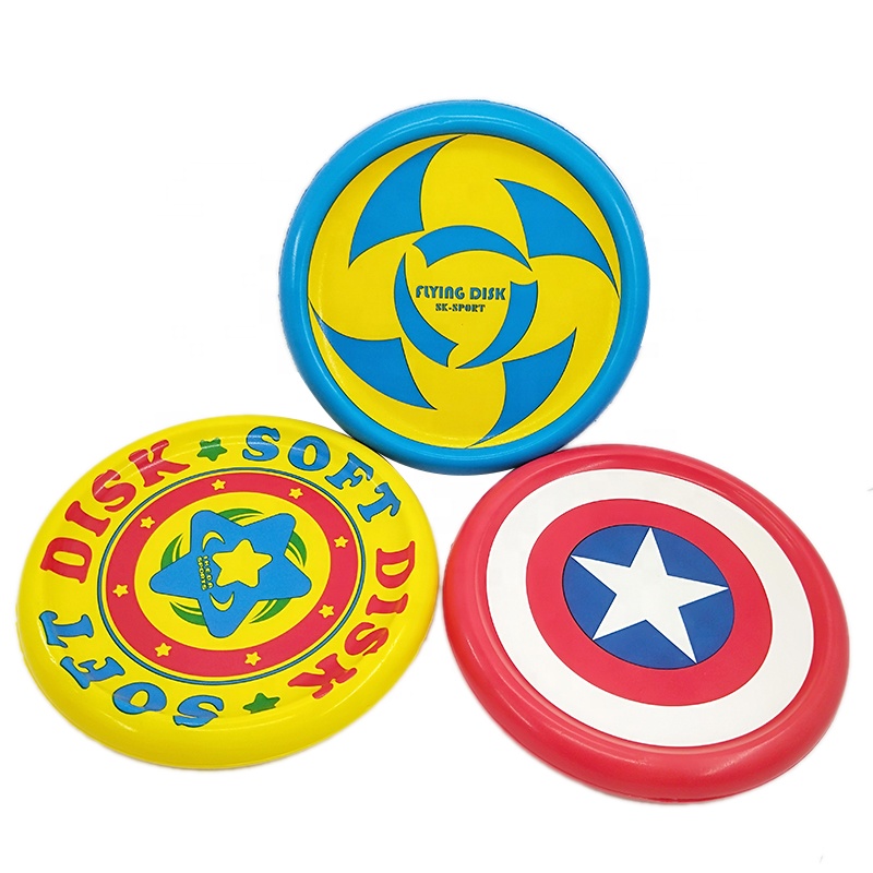 Custom OEM ODM 20cm PU Foam Flying Saucer Disk Outdoor Sports Fitness Games Dog Throwing Training Toys
