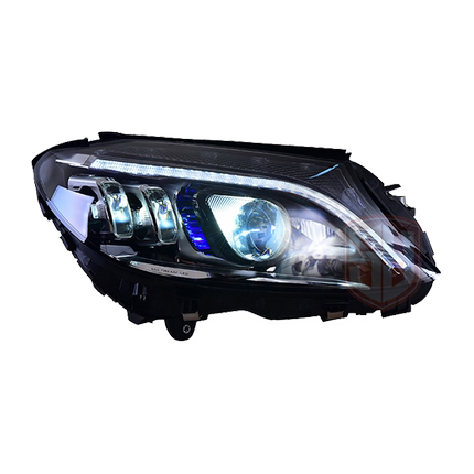 Headlight Assembly Full LED Tuning Light Source Retrofit Streaming Turn Signal for 15-21 C-Class W205