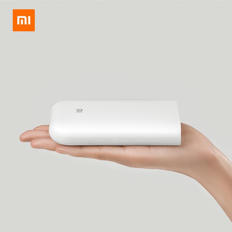 Карманный фотопринтер Xiaomi Mijia, принтер для печати изображений, видео, голосовых подключений, фото, BT, не требуется Wi-Fi