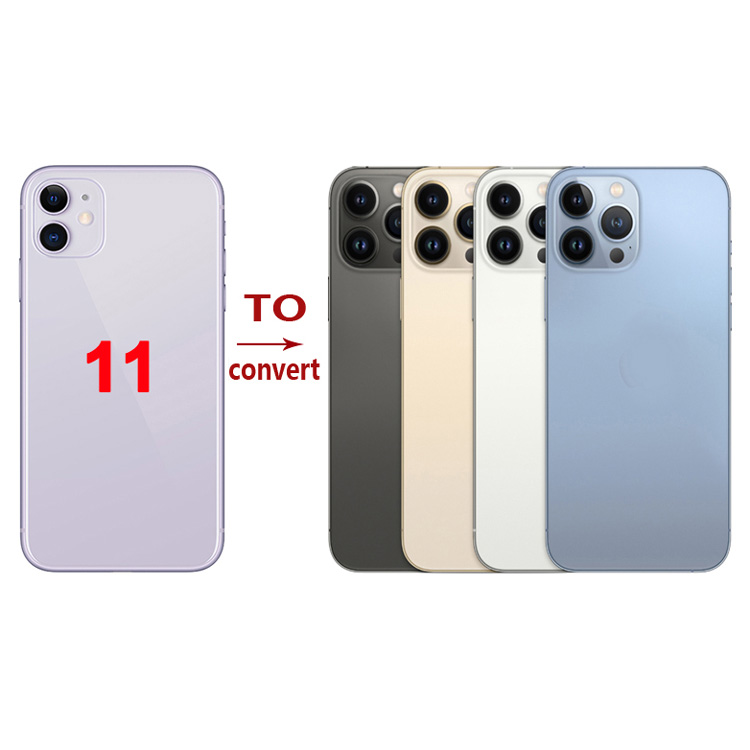 Конвертировать 11 до 12 13Pro корпус с логотипом для iPhone 11 изменить на 12 13 Pro задняя крышка