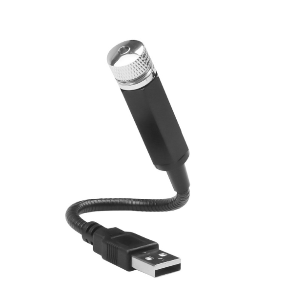 Новый Романтический гибкий светодиодный проектор звезд с USB для автомобиля, ночник для автомобиля, потолочный светильник для вечеринки