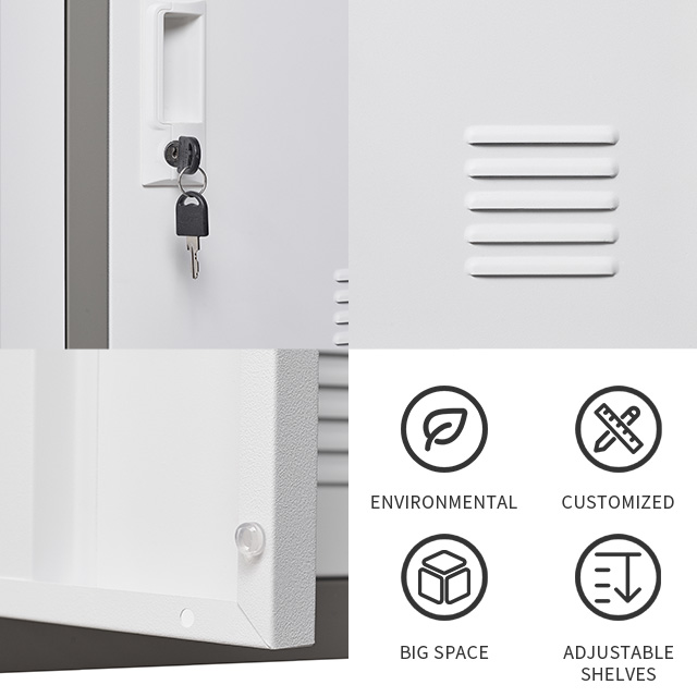 Children furniture 9 doors kids toy steel storage cabinet with lock