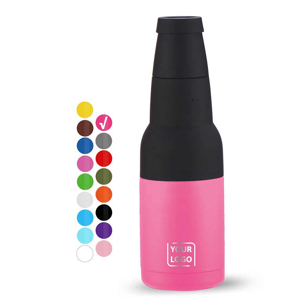 Metal 12 oz Vacuum Insulated Soda Bottle Can Cooler Wholesale Stainless Steel Double Wall 12oz Beverage Beer Cola Can Cooler