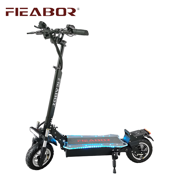 Новый дизайн 2020, складной электрический скутер Fieabor, 10 дюймов, 1000 Вт, 2000 Вт, двухмоторный скутер с широкими шинами и сиденьем