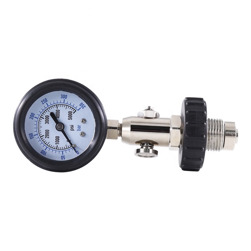 DIN Scba цилиндр для ныряния бак высокого давления Checker Gauge 5000psi 350Bar с регулятором клапана