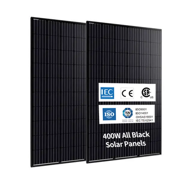 400W 450W All black mono panneau solaire painel solar Risen energy solar panels 400 watt