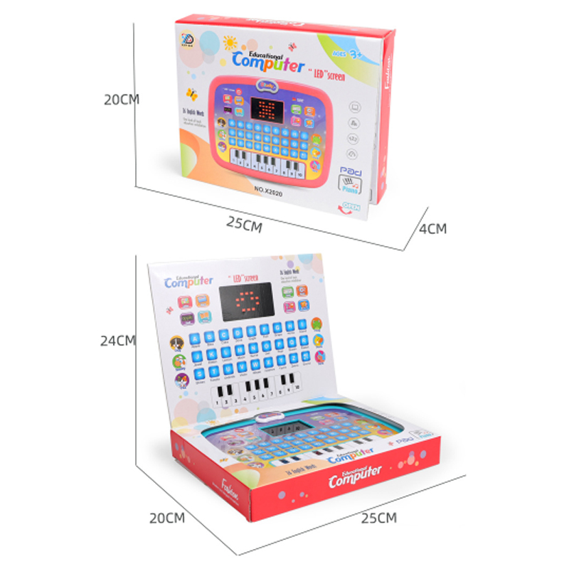 New LED early education intelligent story tablet learning machine game kids educational tablet english toy