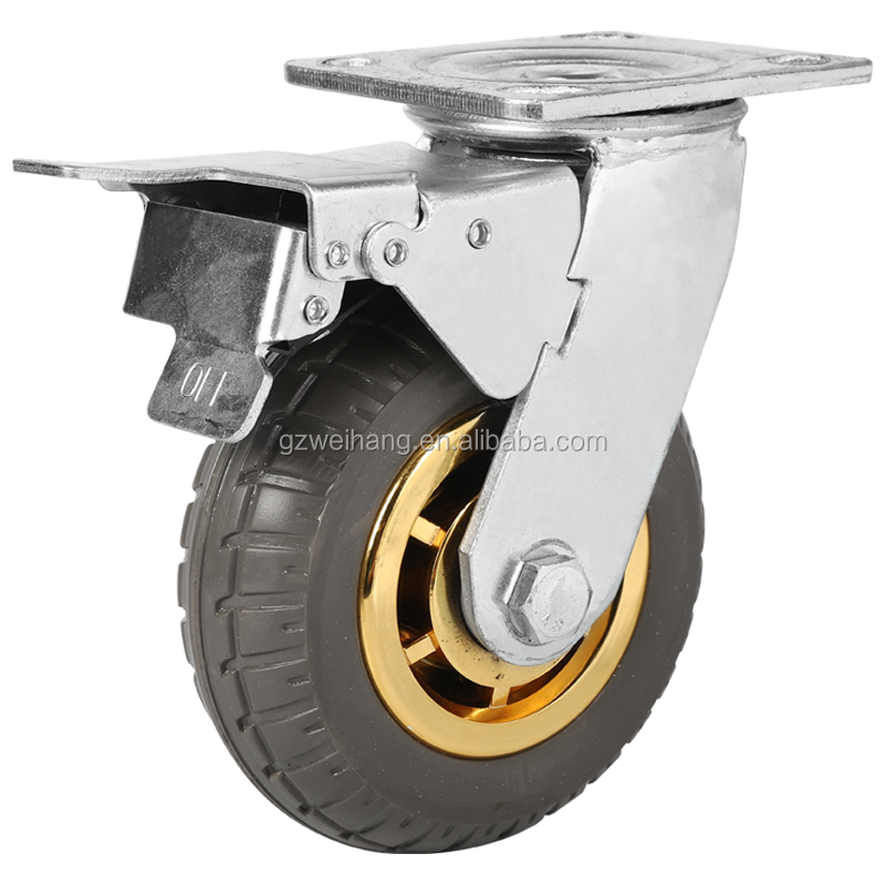 Weihang 8 дюймов heavy duty Универсальные резиновые ролики колесики