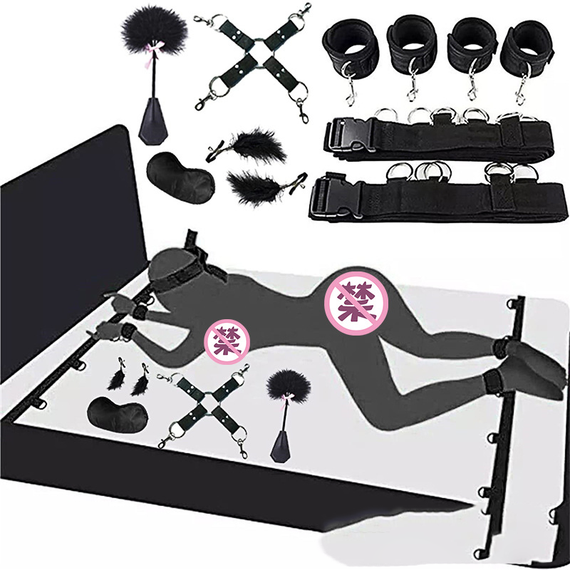 Bdsm Sex Bondage Belt Restraint Set Bondage Fetish Slave Handcuffs Ankle Cuffs Roleplay Sex Game Game For Couple Adjustable