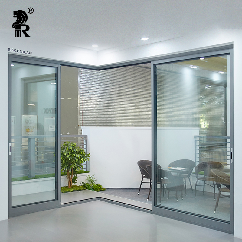 Latest Aluminum Profile Automatic Sliding Doors Balcony Patio Security Doors