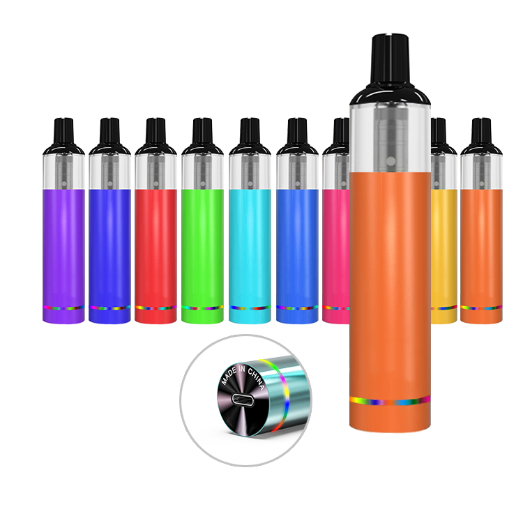 Hot selling led light 9 ml/6 ml disposal electronic vape e cigarette vape pens with packaging