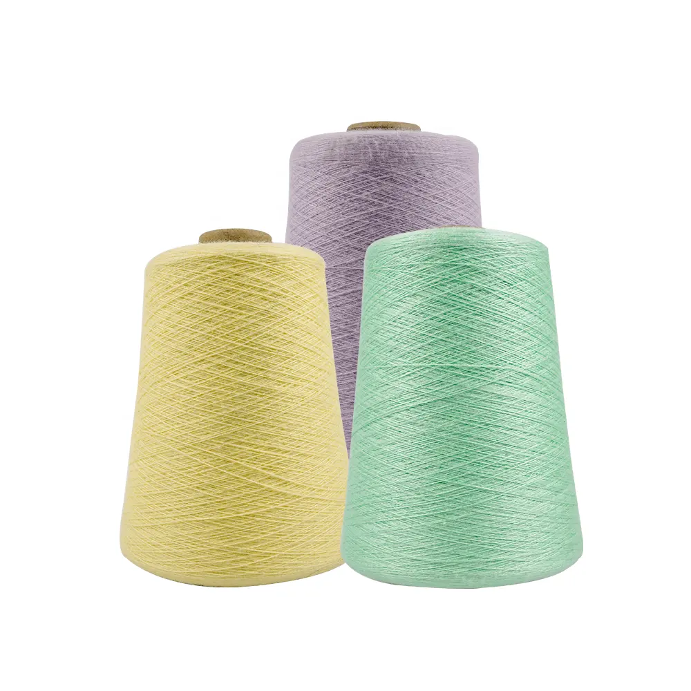 Wholesale core spun covering knitting blended acrylic yarn