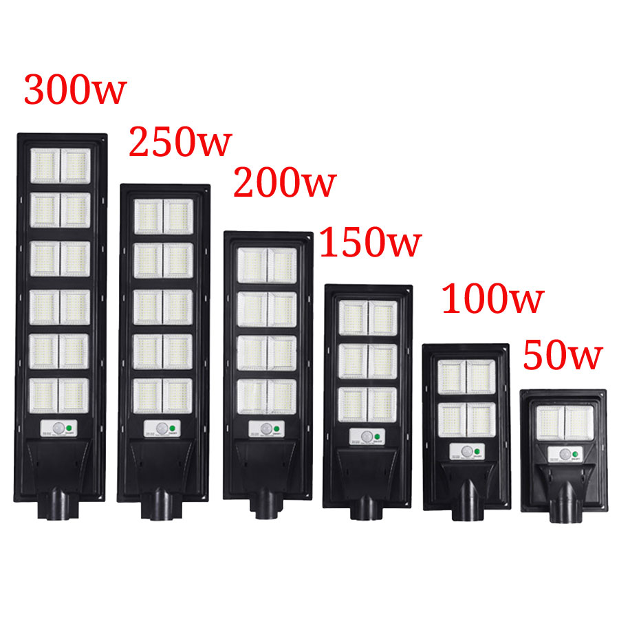 50 Вт 100 Вт 150 Вт 250 Вт 300 Вт светодиодное уличное освещение 200w солнечный уличный свет корпус road Наружное освещение лампа водонепроницаемый снаружи
