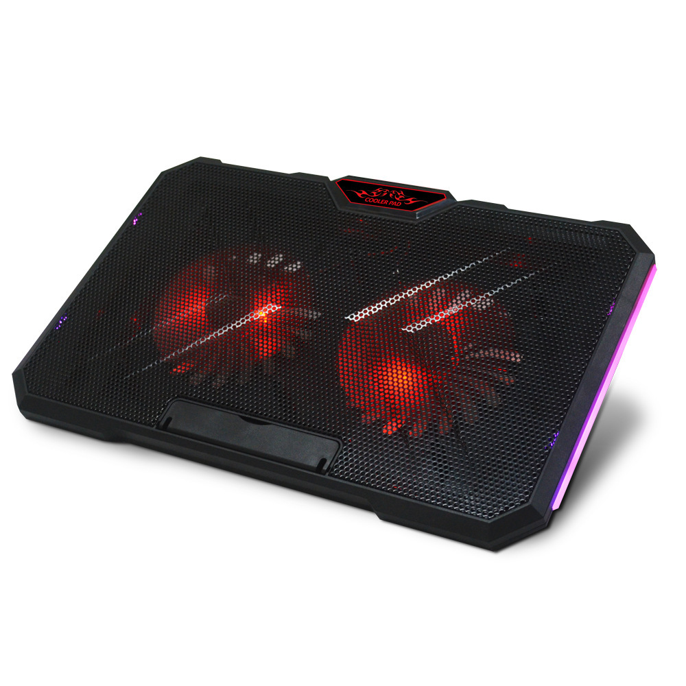 NUOXI 2 вентилятора, Регулируемый алюминиевый Rgb кулер для игрового компьютера, ноутбука, охлаждающая подставка