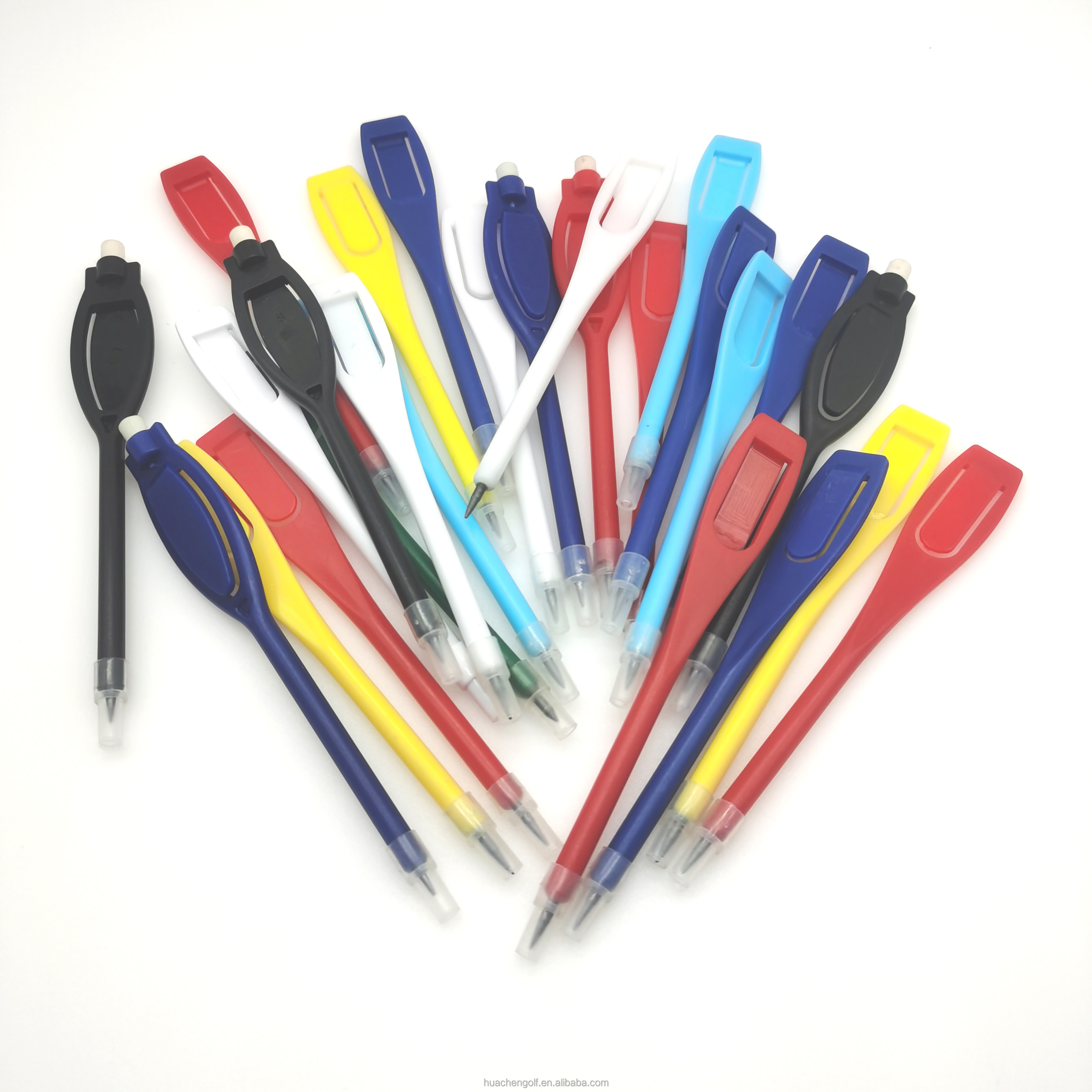 Promotional Cheap Price Colorful Custom Logo Pencils Plastic Golf Pencils