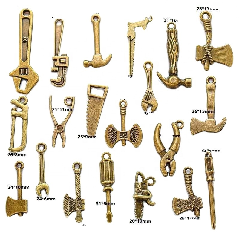 Diy Alloy Jewelry Accessories Household Tools Screwdrivers Wrenches Axes Saws 20 Decorative Accessories